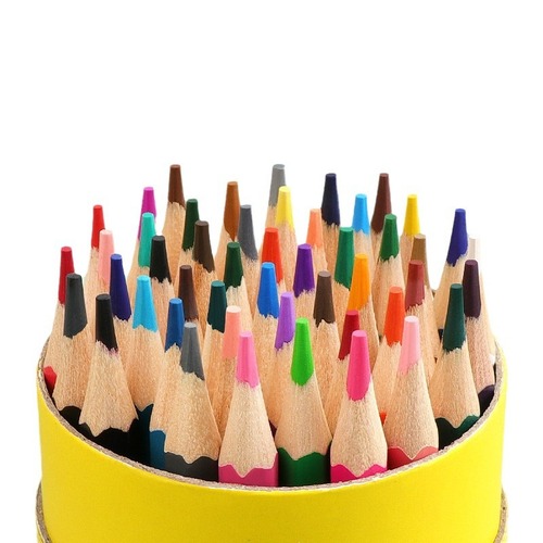 Deli stationery colored lead 36 colors 48 colors pencil water-soluble oily professional hand-painted painting colored pencil coloring painting