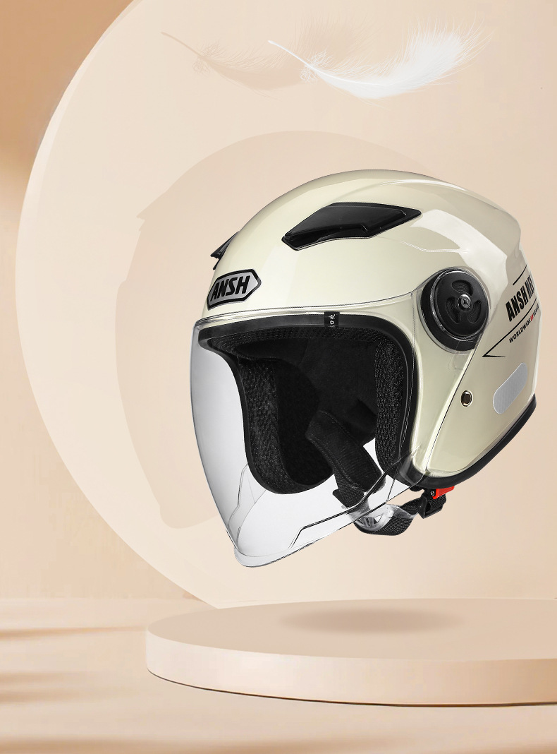 3C certification anti-fog motorcycle helmet Harley autumn and winter four seasons universal men's and women's HD sunscreen electric car helmet