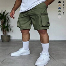 M 48174 Multi Pocket Cargo Shorts ��ڴ���װ�̿� �羳ŷ