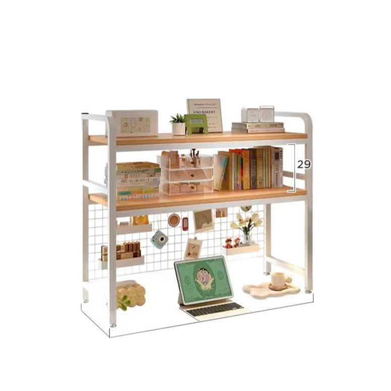 INS estilo agujero tablero de escritorio estante de almacenamiento estantería de múltiples capas estudiante dormitorio escritorio de la computadora escritorio estante de escritorio