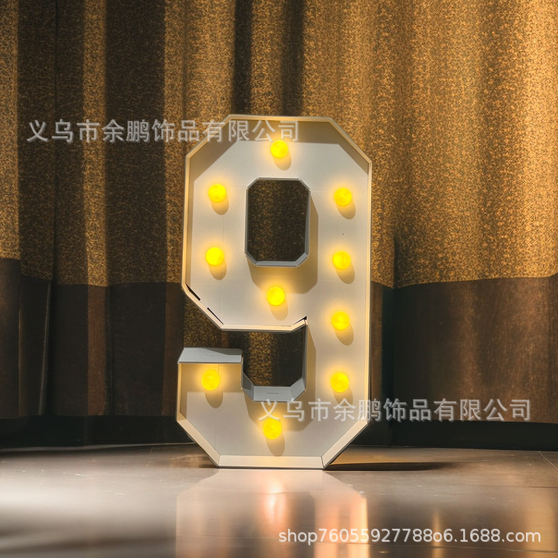 Tablero de KT diseño de luz digital accesorios de la foto decoración del partido fábrica de cumpleaños al por mayor transfronteriza escena de Amazon