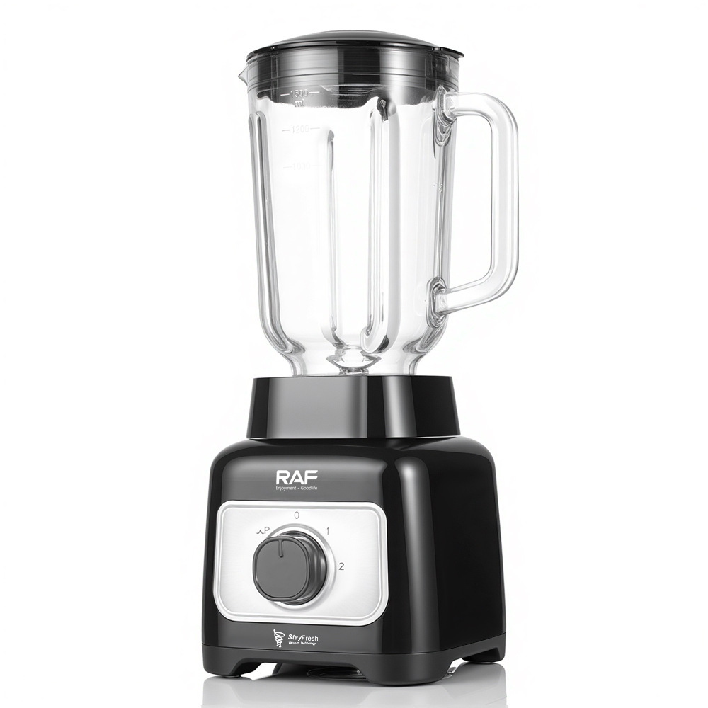 Máquina de cocina europea RAF 1.25L máquina de romper paredes exprimidor de frutas y verduras dos en uno exprimidor de vidrio doméstico máquina de jugo