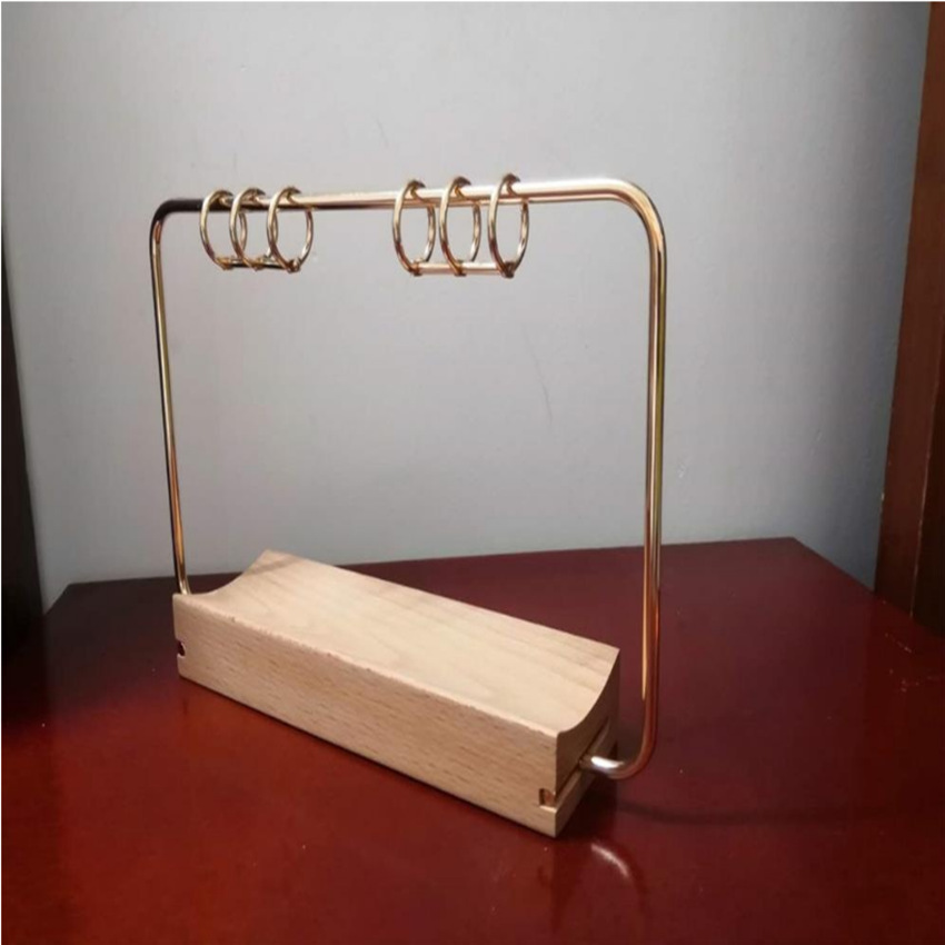 工厂供应金属底座台历架 镀金桌面新年日历架 五金配件金属台历架