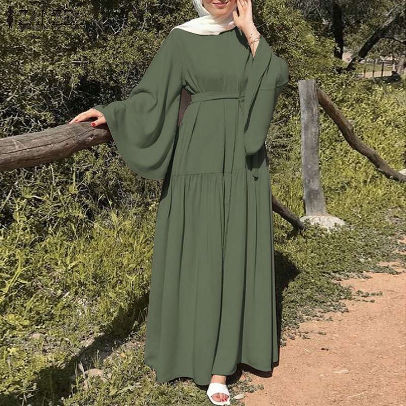 2022 Amazon AliExpress Clear Crewneck Long Dress with Belt