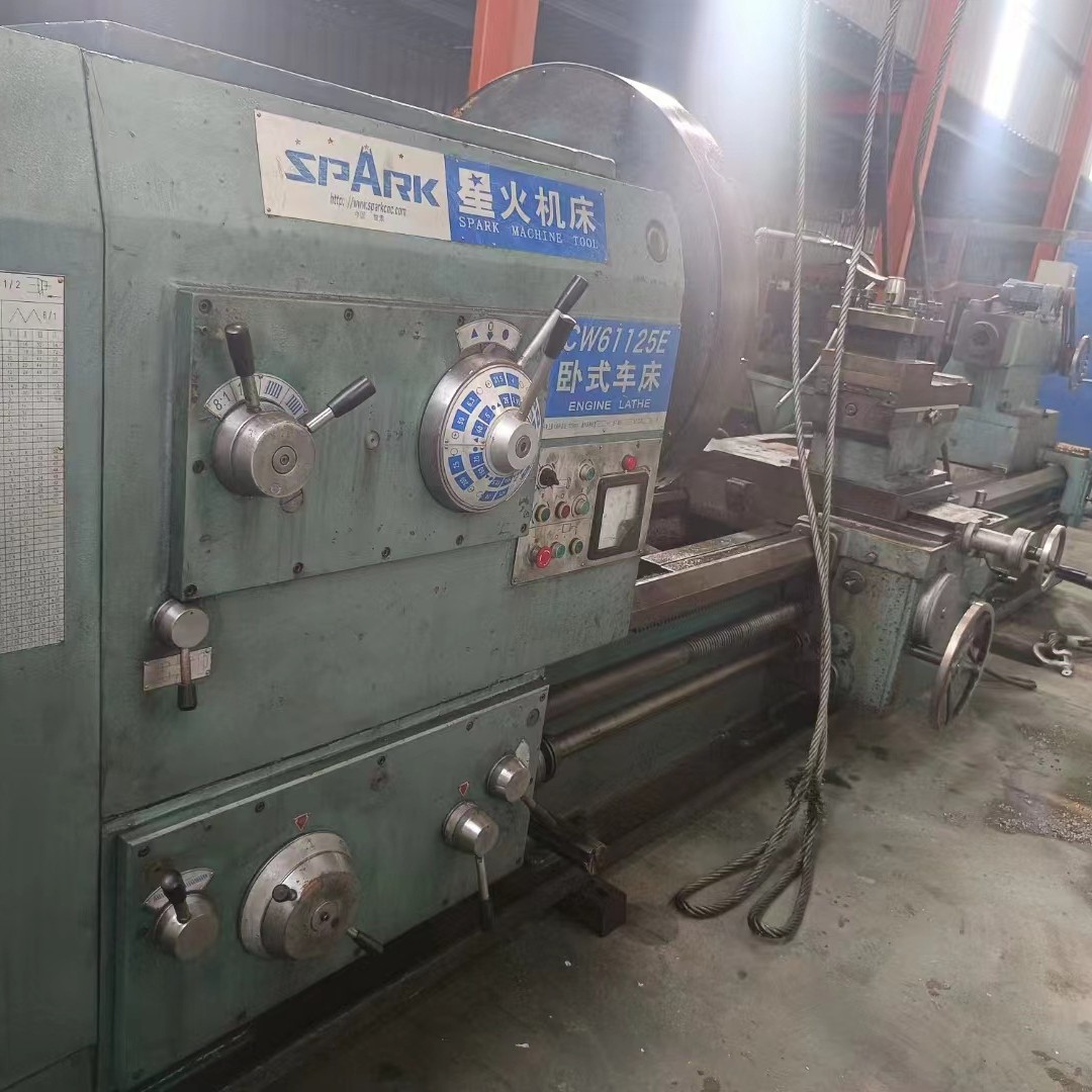 转让二手星火CW61125Ex3米卧式车床机床重量12500