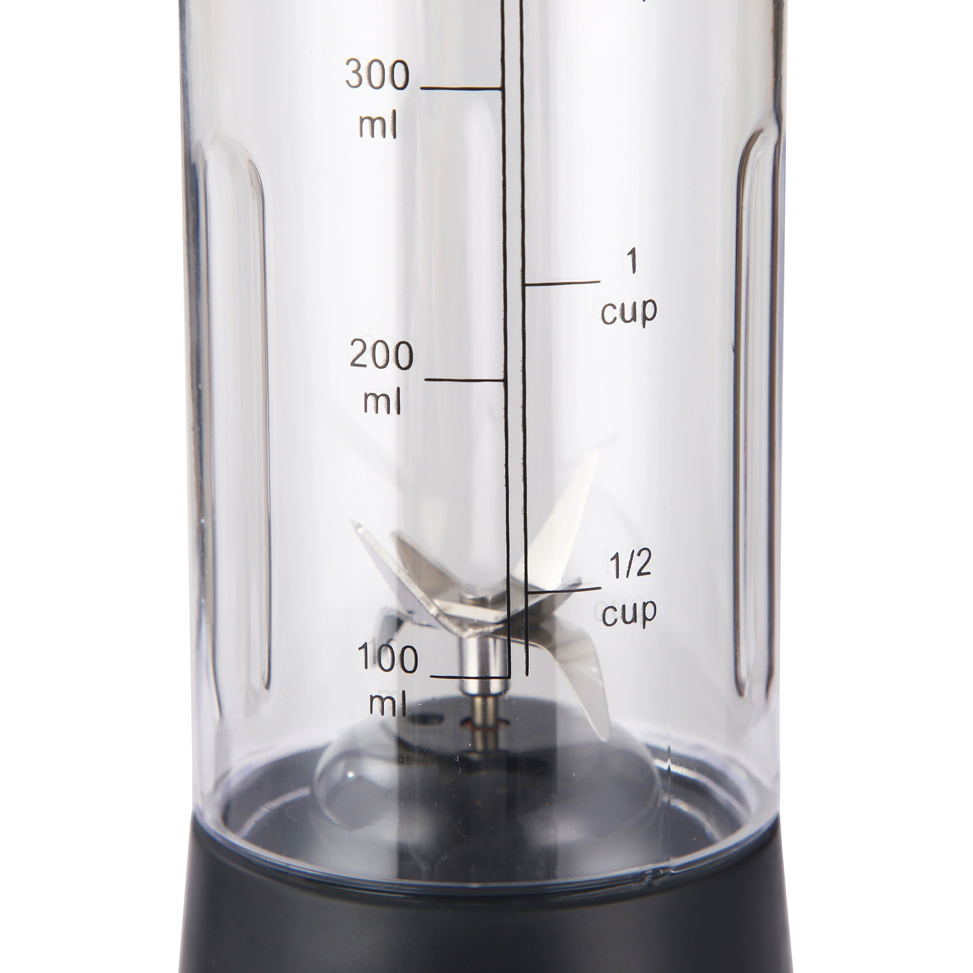 Handheld small glass with usb charger, mixing stick