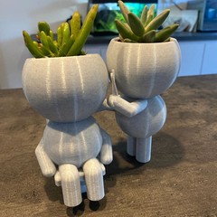 国境を越えた新製品リトルジミーヘアカットフラワーポット植物ポット小さな装飾品美容師多肉植物植栽者