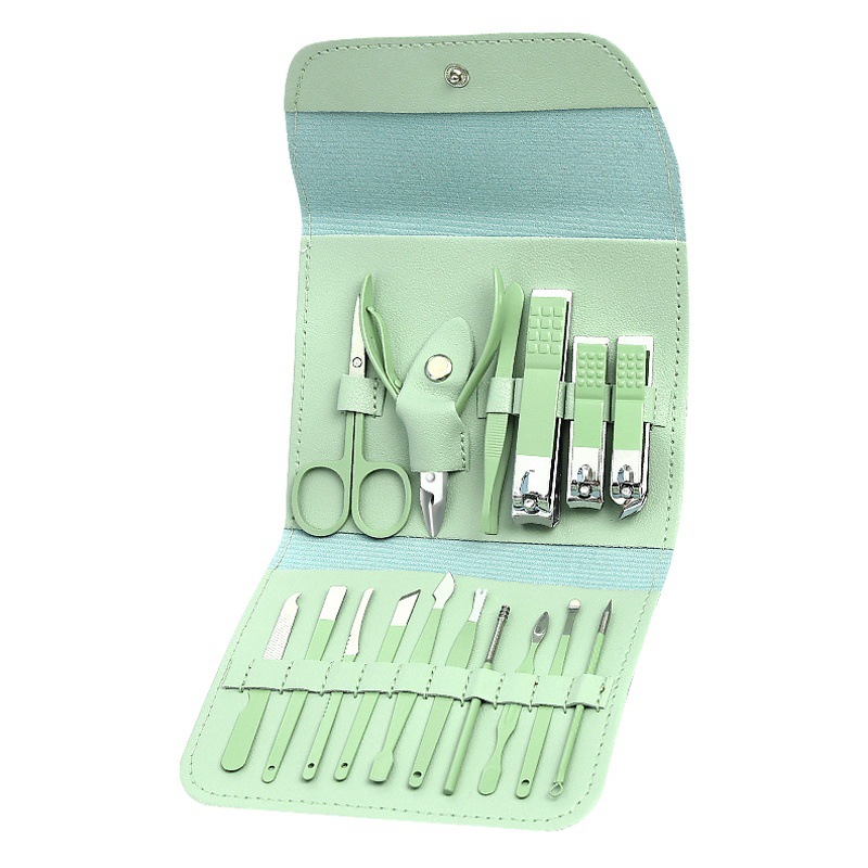Nail Clipper Set, 16-Piece Set, Convenient Beauty Tools, Nail Clippers, Manicure Pliers, Pedicure Knife, Ear Pick, Dead Skin Remover