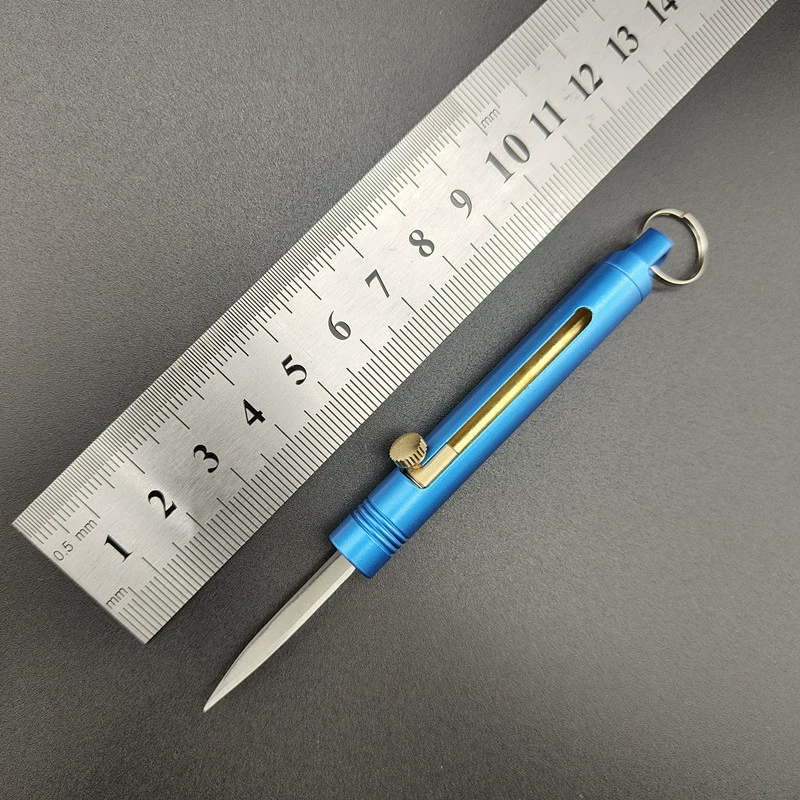 Brass pocket knife, tools set, handheld travel pendant
