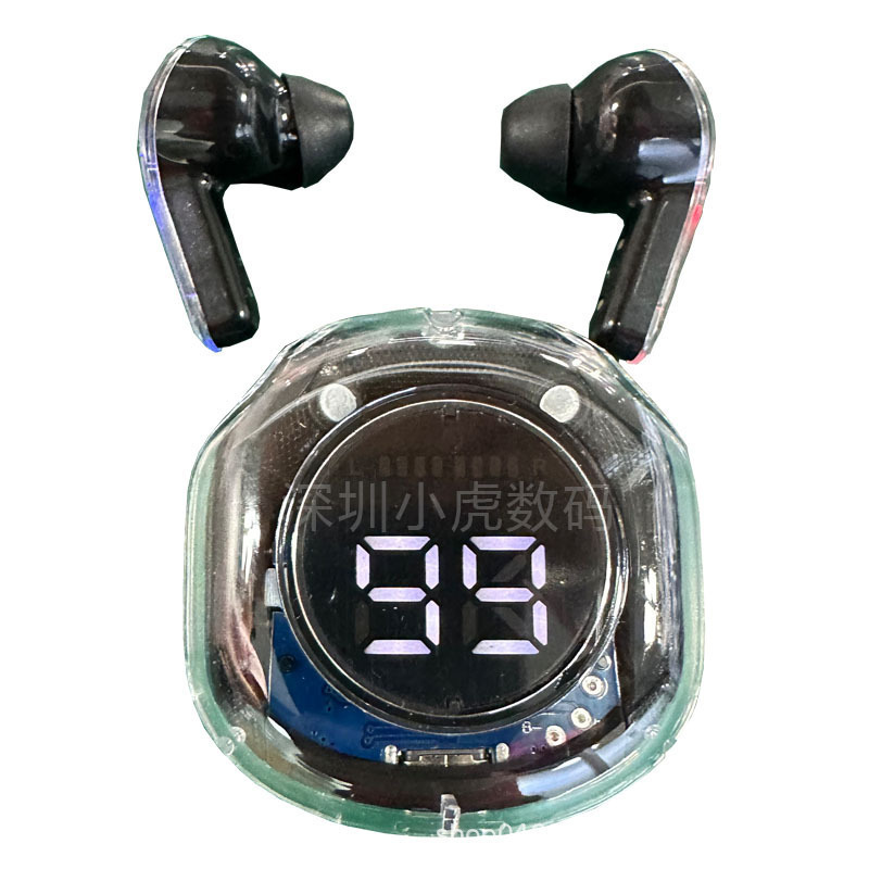 2世代水晶無線bluetoothイヤホン入耳式デジタル表示宇宙室イヤホンbluetooth本当に無線ロング航続|undefined