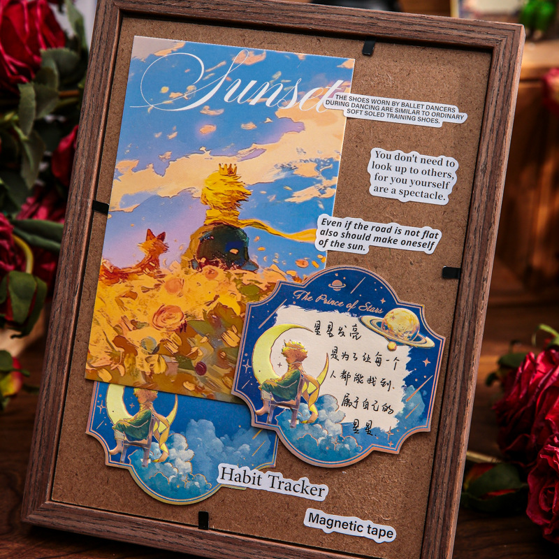 Papel Sr. Tres disfrutar de relieve estampado nota serie de fantasía del pequeño universo de los estudiantes de la nota de forma especial