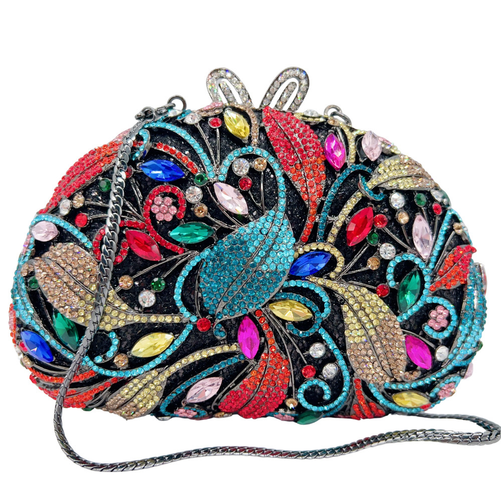 Bolsa de mujer Rhinestone nuevo bolso de cena de diamantes metal hueco bolso de mano de mujer