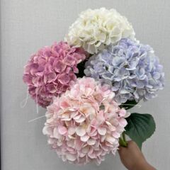 フランスのアジサイのシミュレーション花の結婚式のお祝いの花の貴妃のアジサイの偽の花の結婚祝いの地は花の結婚式場の生け花の外に並びます。