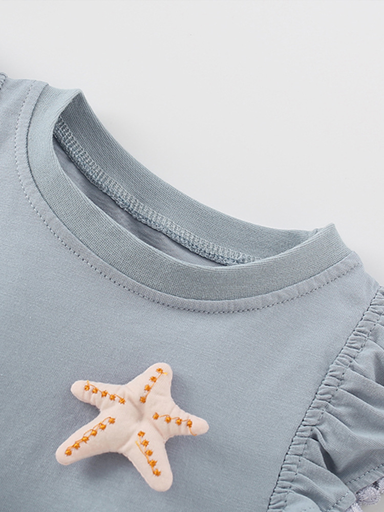 Camiseta infantil malwee transfronteriza verano nuevo estilo europeo y americano de niños de cuello redondo lindos niñas camisas casuales de mujer