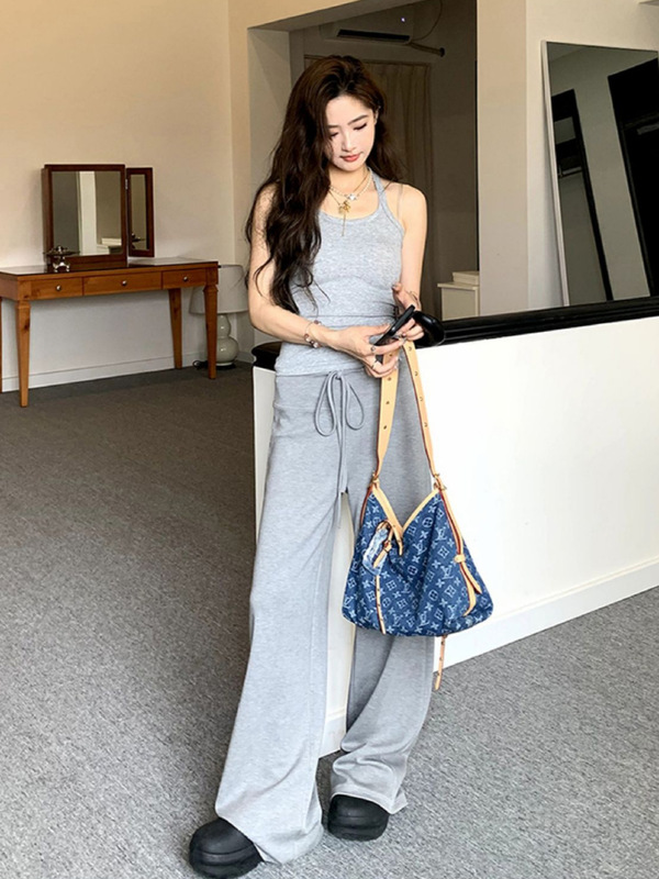 空气感果冻垂垂裤女2025秋冬新款休闲厂裤高腰宽松显瘦窄版直筒裤|undefined