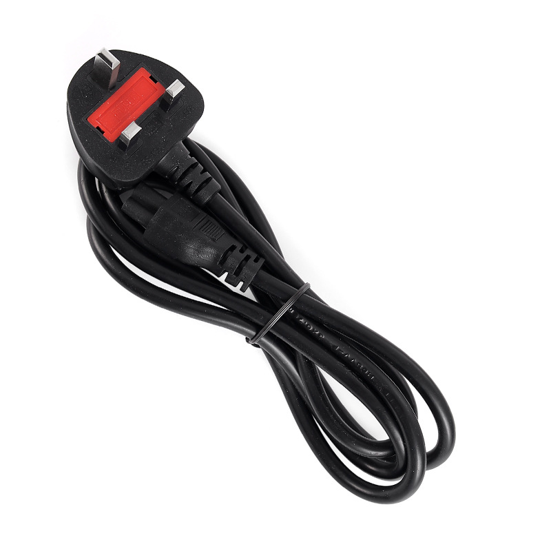 Directo de fábrica enchufe estándar británico cola de ciruela cable de alimentación estándar británico cable de alimentación de tres enchufes cable de alimentación de enchufe británico