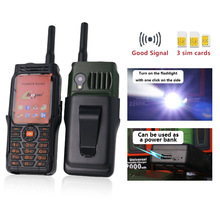 跨境新款三防军工电霸老人手机三卡三待TV功能机直板按键老年手机