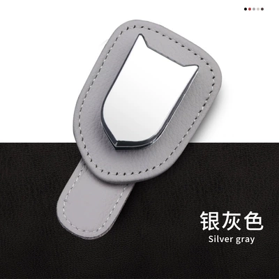 Sun Visor Glasses Holder: Car Glasses Clip/Bill Clip - upgrade-version-gray