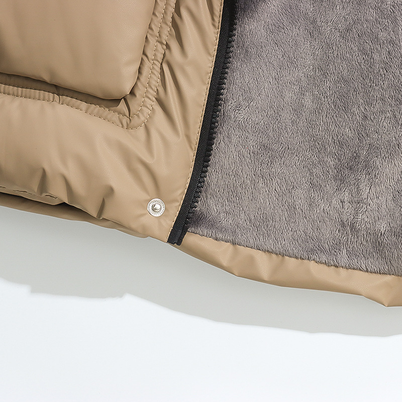 Varm vinterjacka för barn med huva och bomullsfoder_voghion.com