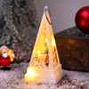 Christmas triangular jewelry, electronic night light, candle, LED layout, decorations