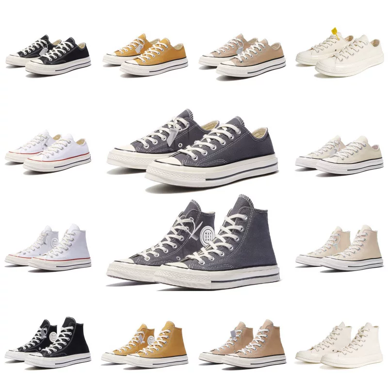 Putian Meiqi Converse классические высокие и низкие канвасовые туфли для мужчин и женщин, классическая весна, новые плоские женские туфли, универсальная доска
