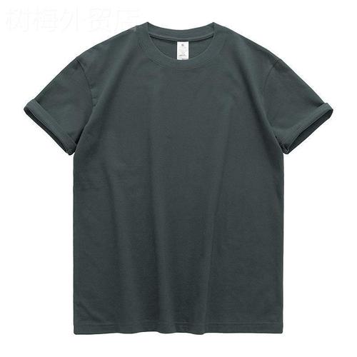 Short-sleeved women's plain white T-shirt