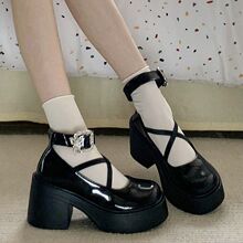 ��ɫ���Ә�СƤЬŮ2025�����¿�͹�Ӣ���L�ָ����jk�������Ь