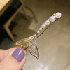 Fashionable hairgrip from pearl, accessory, internet celebrity, wholesale