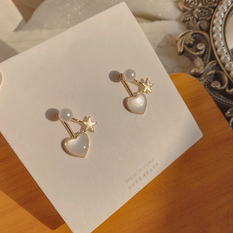 Pearl a two-wear star earrings Japan and...