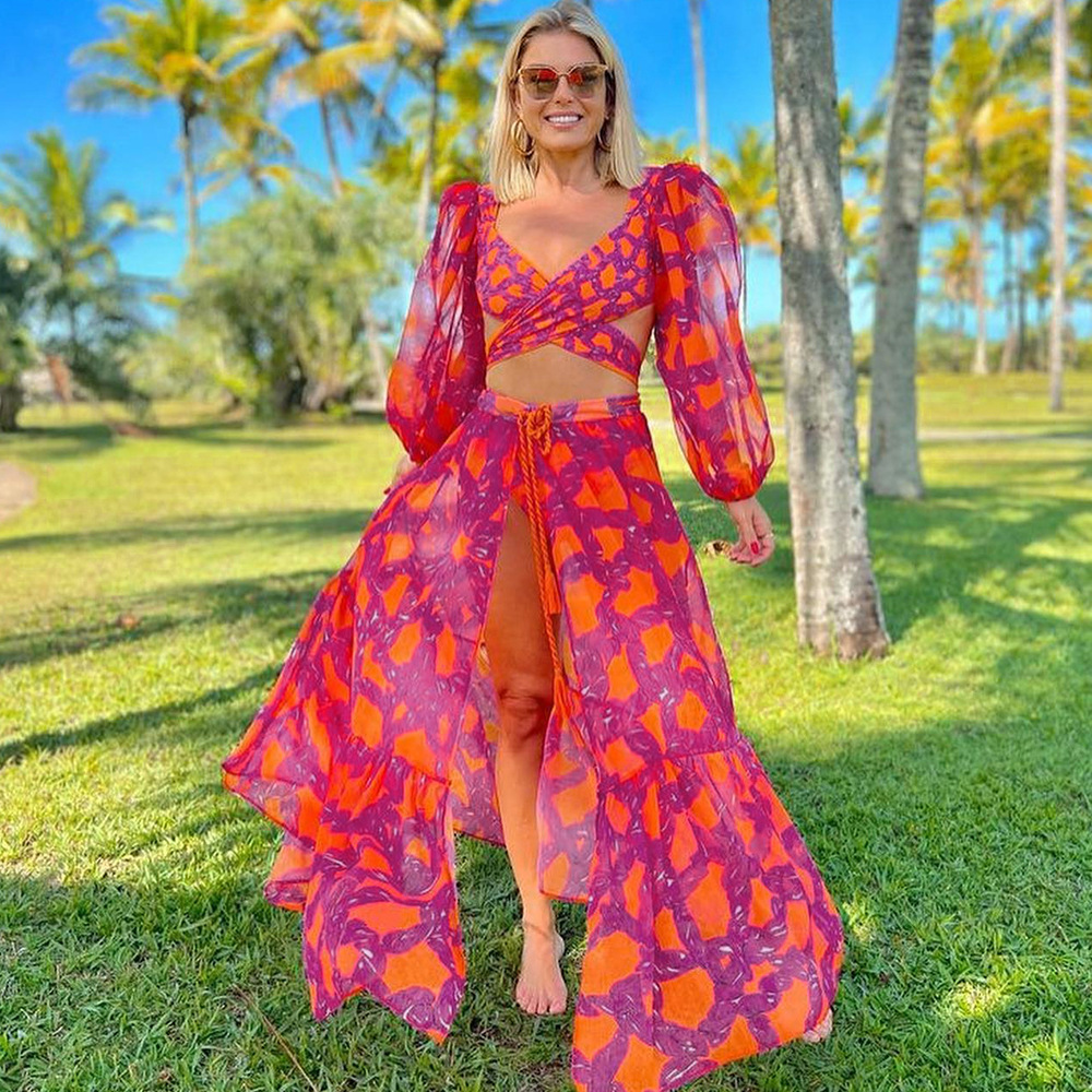 Briefs Panties Style Women's Ditsy Floral 2 Piece Set Cover Ups