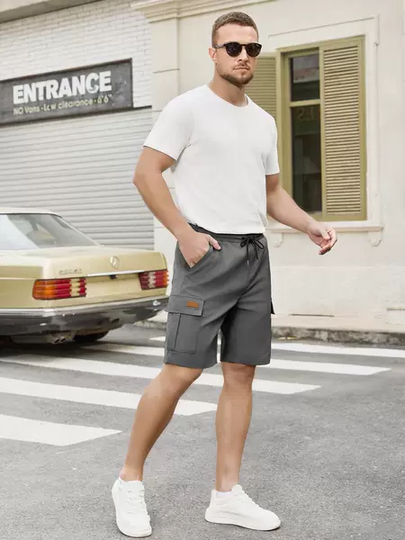 2026 Men's Foreign Trade Cross-Border Casual Shorts Summer Loose Multi-Pocket Quick-Dry Breathable Outdoor Shorts Wholesale