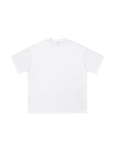 Xinjiang Cotton 400g Heavyweight Pure Cotton Short Sleeve T-shirt for Men and Women, Couple's Half-Sleeve Summer White Crew Neck Loose Base Layer Shirt