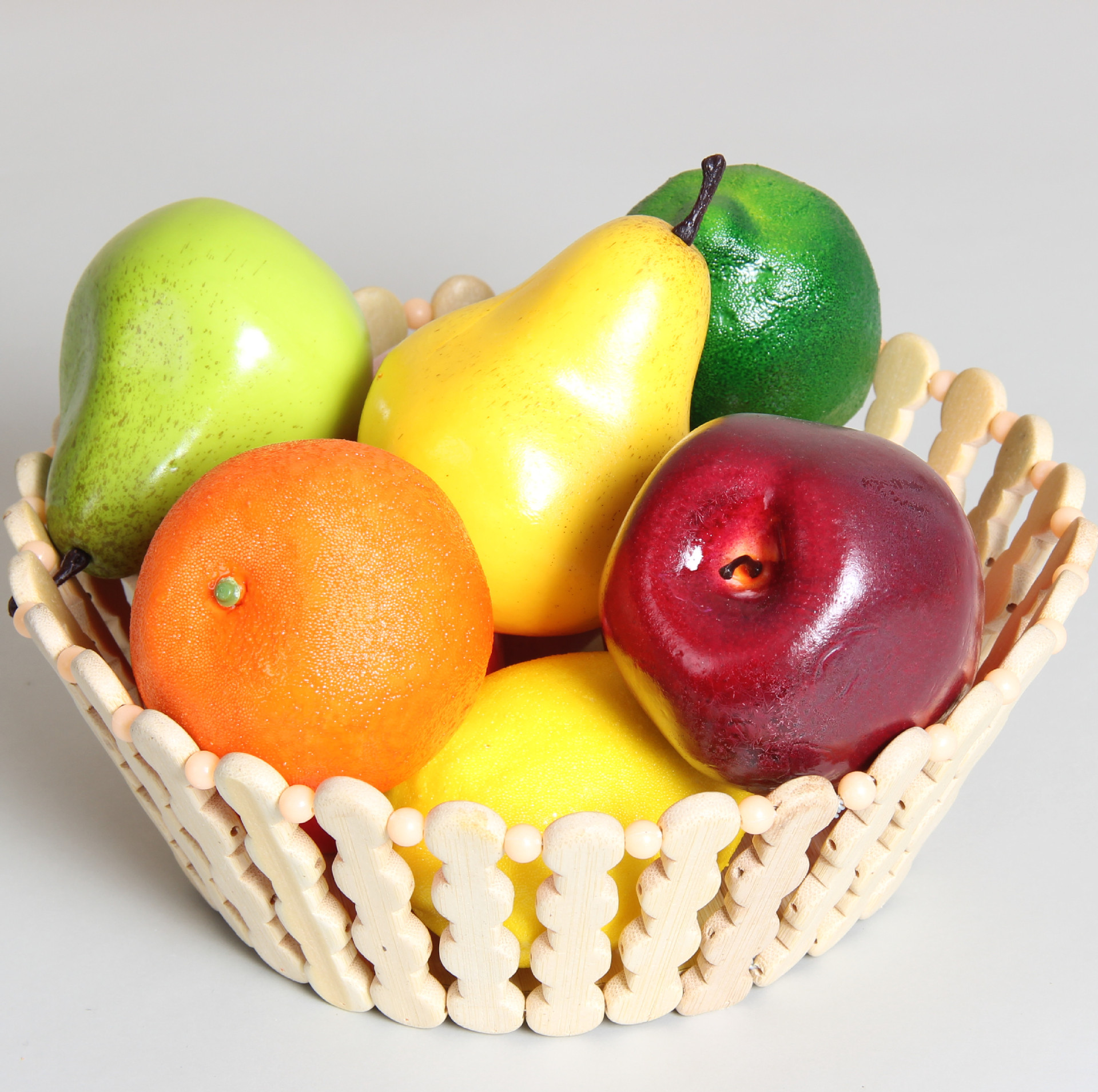 Simulated fruit apple lemon peach orange pear model fruit and vegetable set showroom model room decoration kitchen ornaments