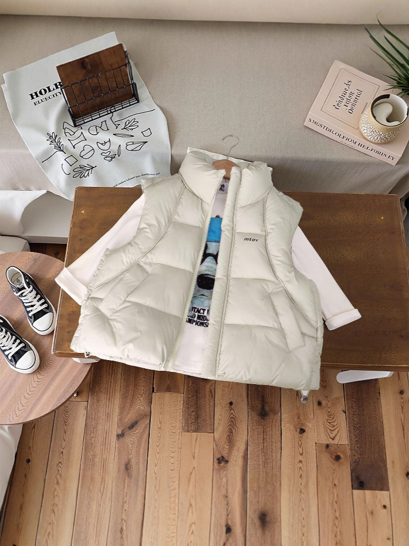 Niños chaleco de algodón otoño invierno engrosado chaleco caliente para niños niños niñas ropa de algodón engrosada caliente