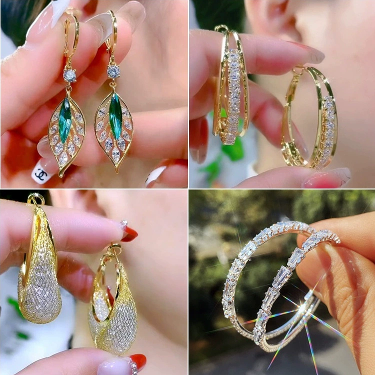 Серьги (малый дизайн) с основами из серебра 925, стиль легкой роскоши, множество моделей и цветов, оптовая готовность