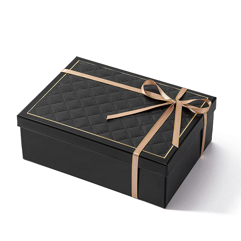 Caja de regalo plegable al por mayor Caja de regalo de la cubierta del cielo y la tierra Caja de embalaje de la cubierta del cielo y la tierra plegable de una pieza Fiesta del arco