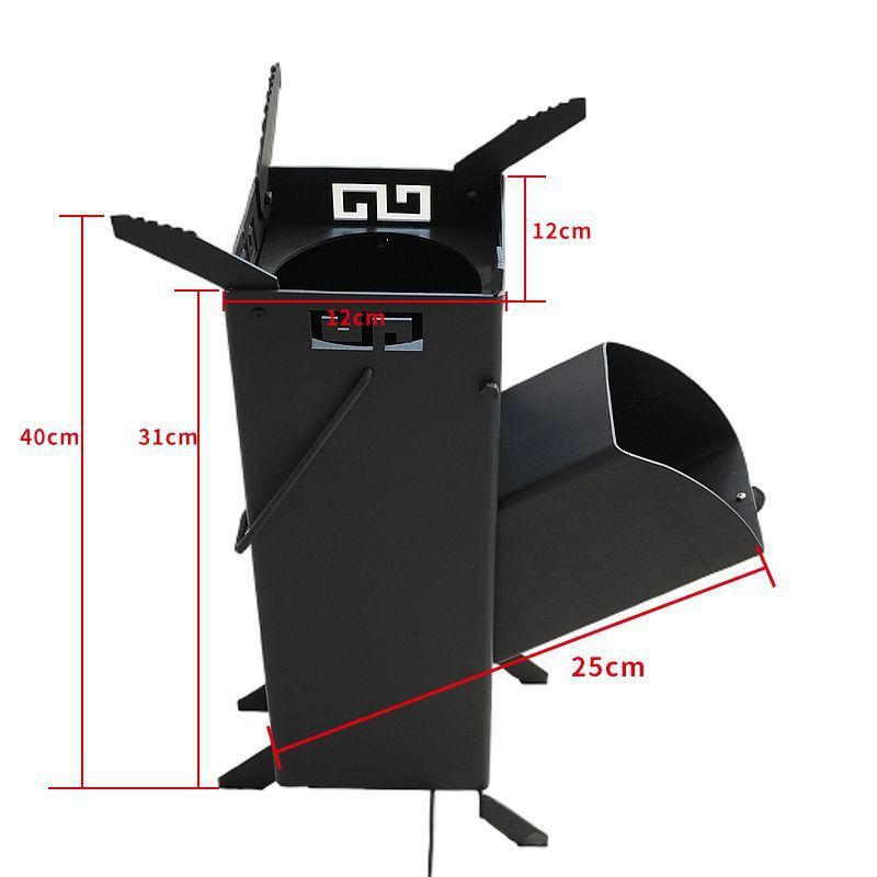 ロケットストーブ 新型屋外薪ストーブ ピクニックストーブ ピクニック便利 折りたたみ式 湯沸かし 調理 キャンプ用品|undefined