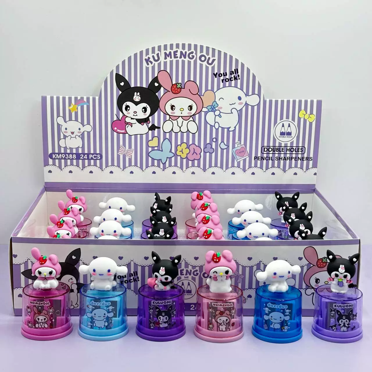 Новая модель милая силиконовая головка вращающаяся распаковка-отбойник для детского сада мини-удобный нож для ручки с двумя отверстиями