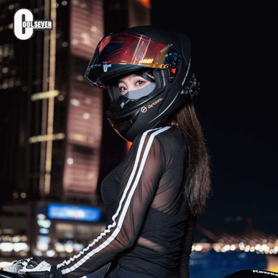 Full Helmet Tail Knight Bluetooth | Motosiklet kaskı (dəbilqə)