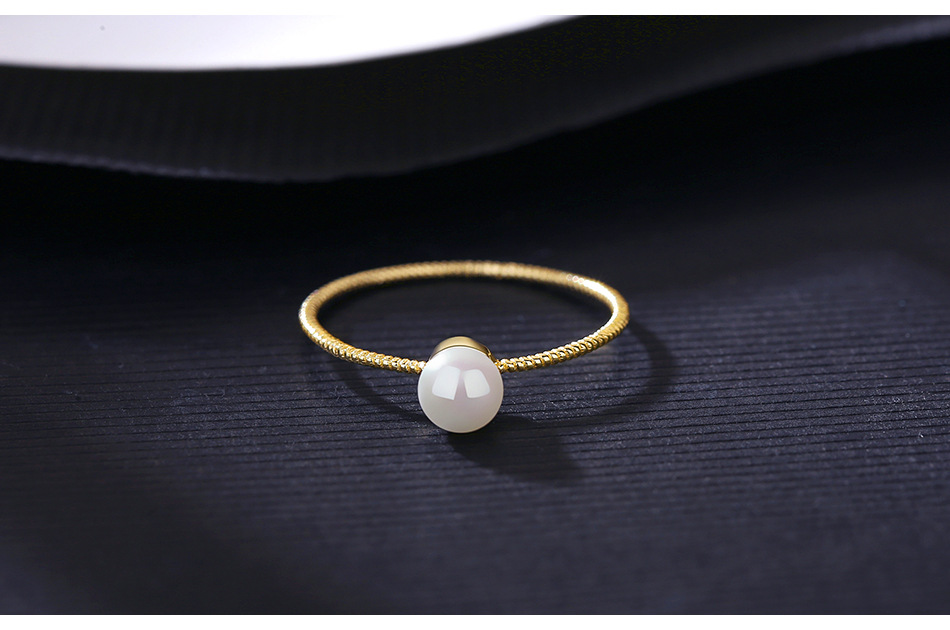 S925 Silver Plated Fashion Pearl Ring display picture 4