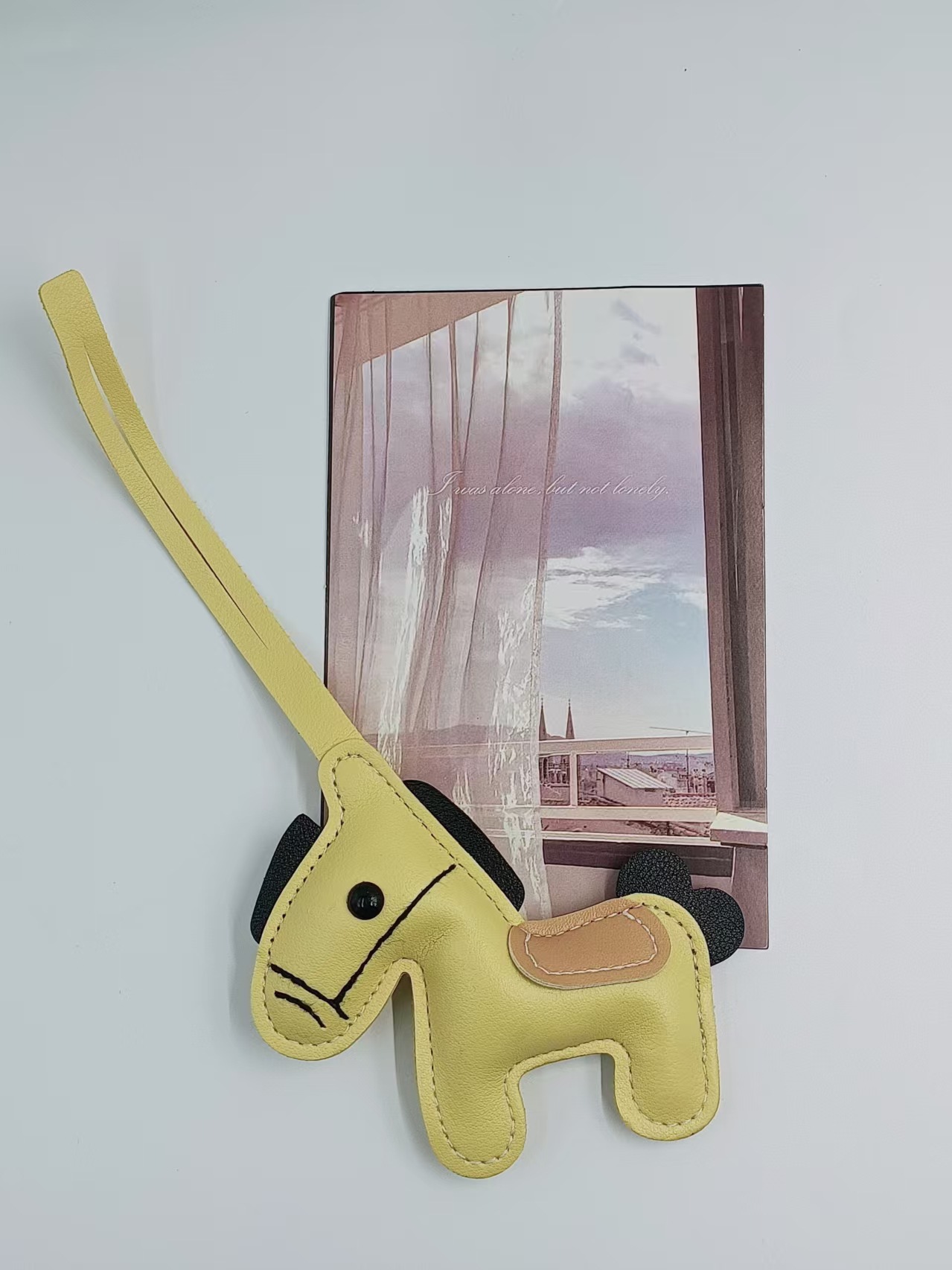 Transfronterizos pu cuero pony colgantes bolsos de bolsa pony lindo correa tendencia llaveros de automóviles bolsa colgante al por mayor