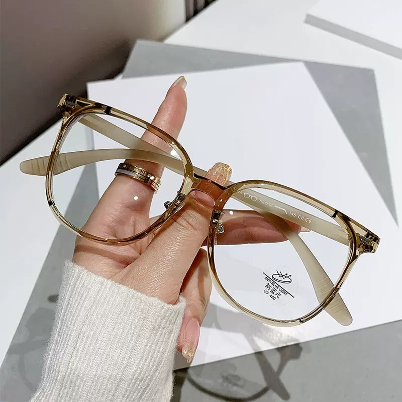 2025新款TR90防蓝光眼镜小红书同款大脸显瘦可配近视框架眼镜1124