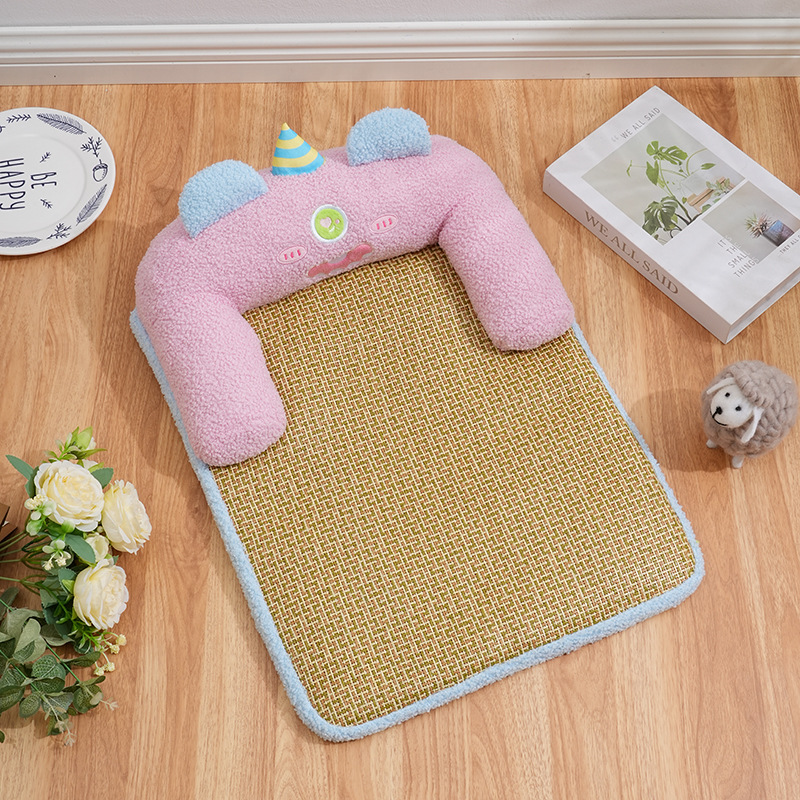 Nestera para perros y gatos, alfombra extraíble y lavable de verano, alfombra para dormir para mascotas, colchón para gatos y perros, cuatro estaciones, colchón para gatos