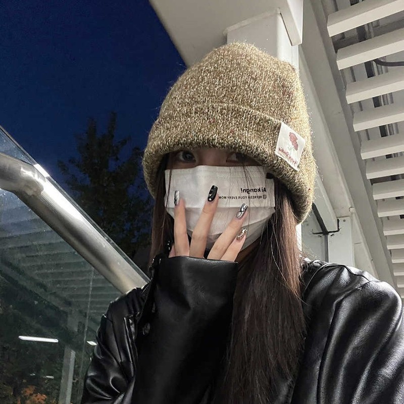 韩版秋冬季帽子女款纯色针织毛线帽时尚百搭包头帽显脸小保暖冷帽|undefined