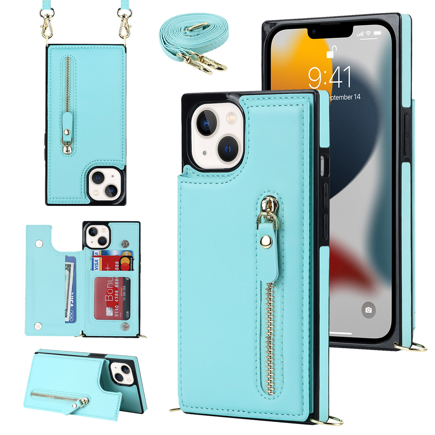 Handyhülle Aus Leder Für Iphone Pro Umhängetasche Mit Band_voghion.com