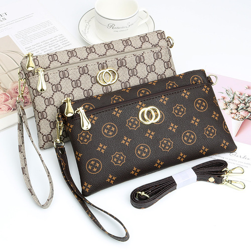 New floral women's crossbody bag Korean style fashion simple women's clutch mobile phone bag coin purse women's small bag