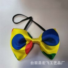 工厂供应 印花领结蝴蝶结 节日庆典蝴蝶结，小丑领结，印花领结