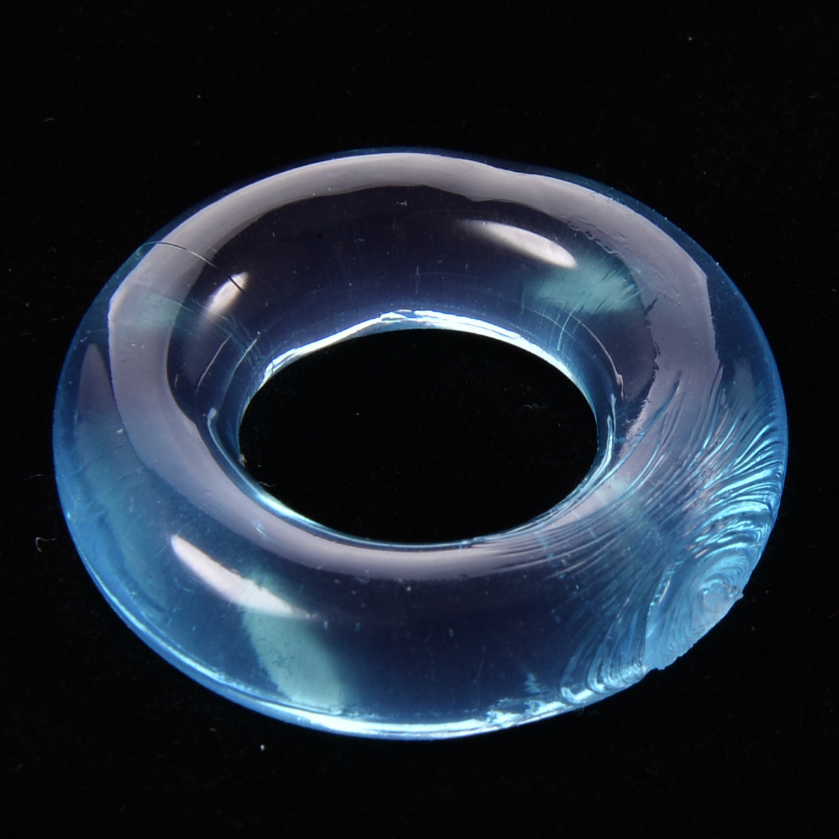 Caterpillar Crystal Delay Ring TPE Locking Sun Ring Adult Toy — detail image 48
