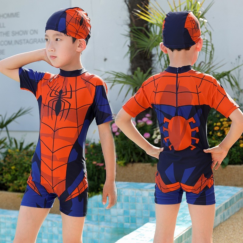 Traje de baño para niños, niños pequeños, medianos y grandes, protector solar dividido para niños, traje de natación de aguas termales de secado rápido para niños, nuevo estilo al por mayor