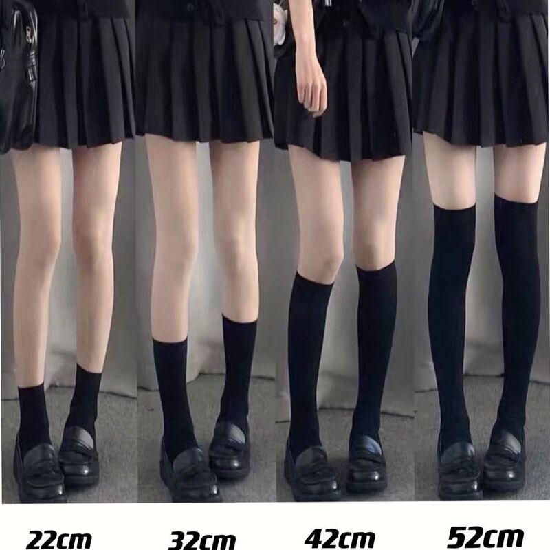 Velvet over-the-knee socks high-top jk stockings spring and summer thin black stockings women's mid-calf socks white calf stockings Velvet over-the-knee socks high-top jk stockings spring and summer thin black stockings women's mid-calf socks white calf stockings